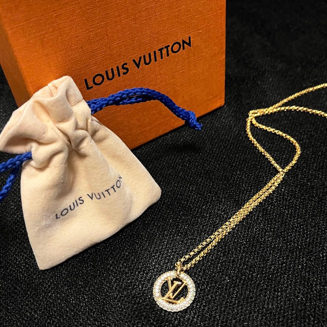 ルイヴィトン ネックレス コリエ ルイーズ バイ ナイト ゴールド