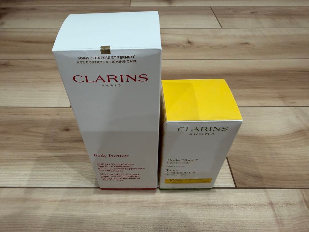 新品未使用 CLARINS ボディクリーム 175ml ボディオイル100ml ボディ オイル “アンティ オー” | CLARINS®