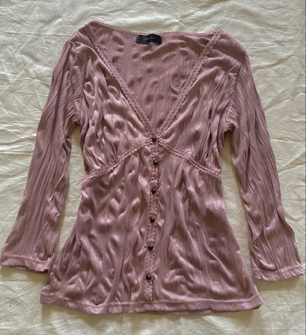 カーディガン 森ガール ダークコア フェアリーグランジ y2k レース