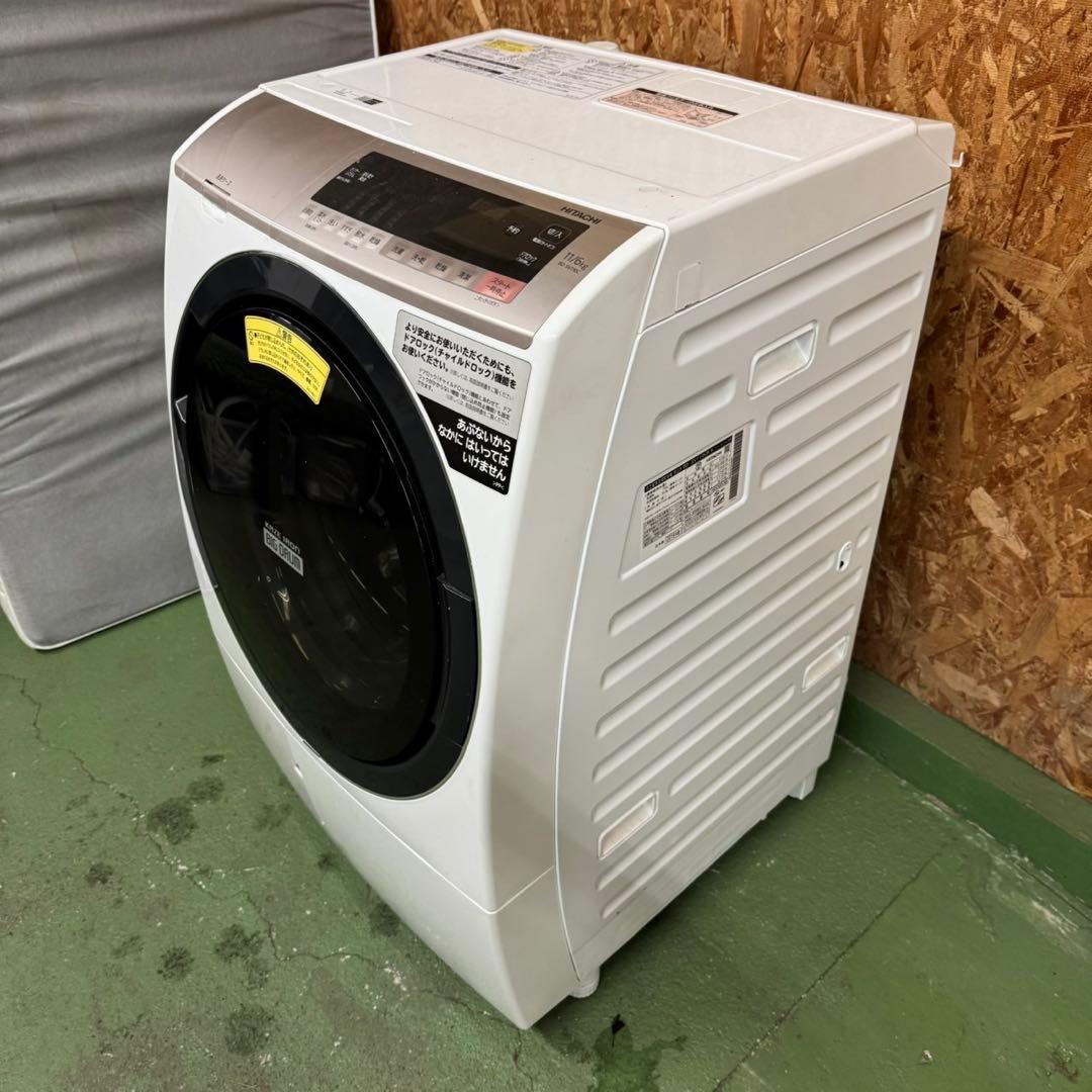 252 日立ビッグドラム 乾燥付 11/6キロ 小型 一人暮らし 右開き きれい