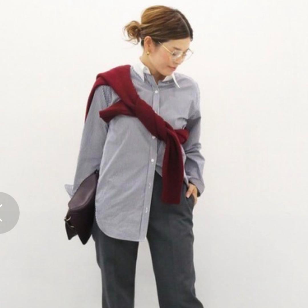 美品 ドゥーズィエムクラス 定価3.3万 ボタンダウンシャツ ストライプ