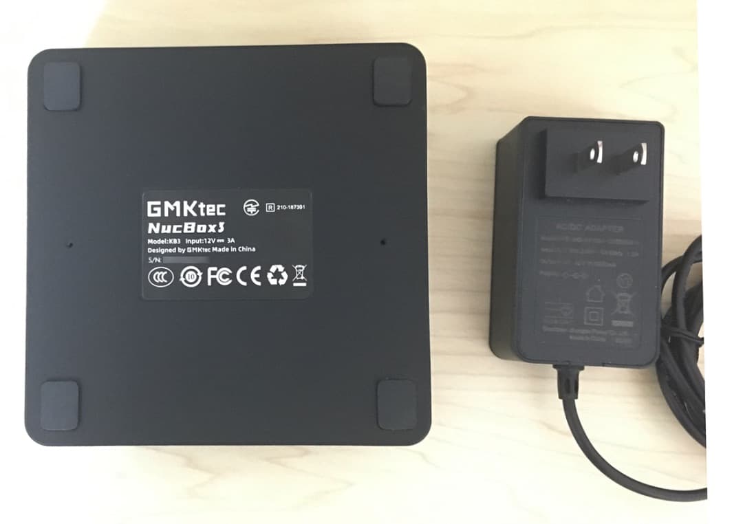 GMKtecのNucBox3 J4125 ファンレスの静音ミニPC GMKtecのNucBox3 J4125