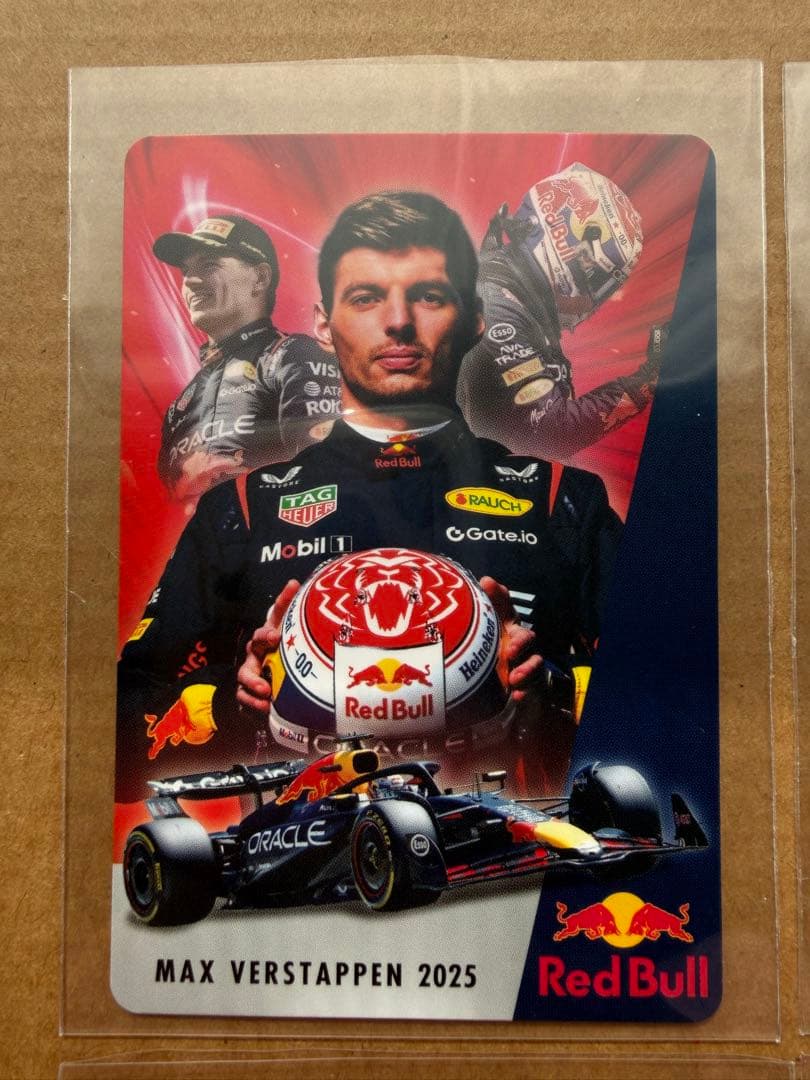 即日発送 F1 レッドブル フェルスタッペン 角田裕毅 カード 4枚 セット