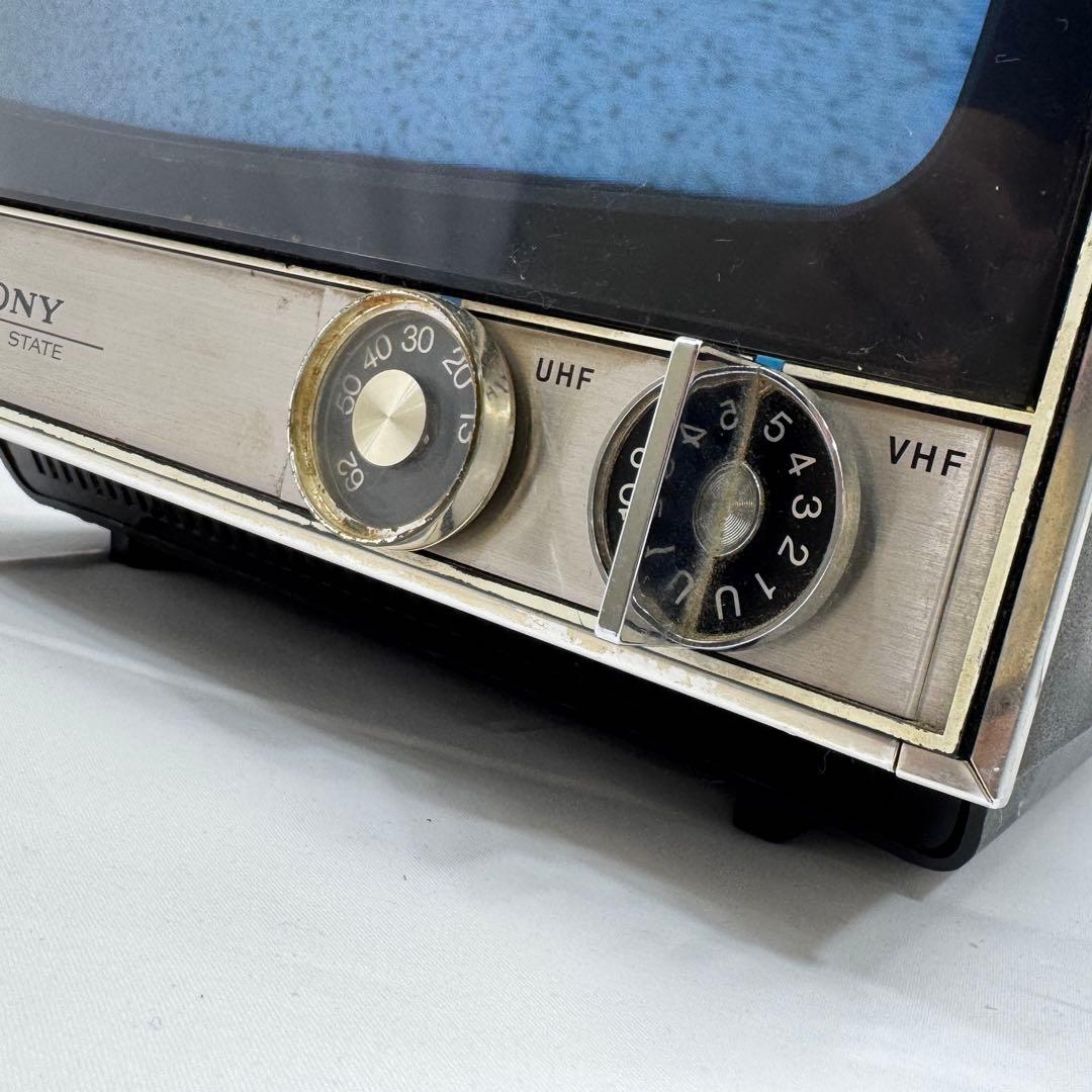 SONY ブラウン管 白黒テレビ TV-350U 箱付 動作現状品 昭和レトロ