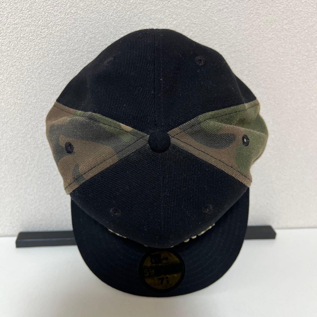 G-UNIT NEW ERA キャップ クレイジーパターン 迷彩 刺繍 75/8