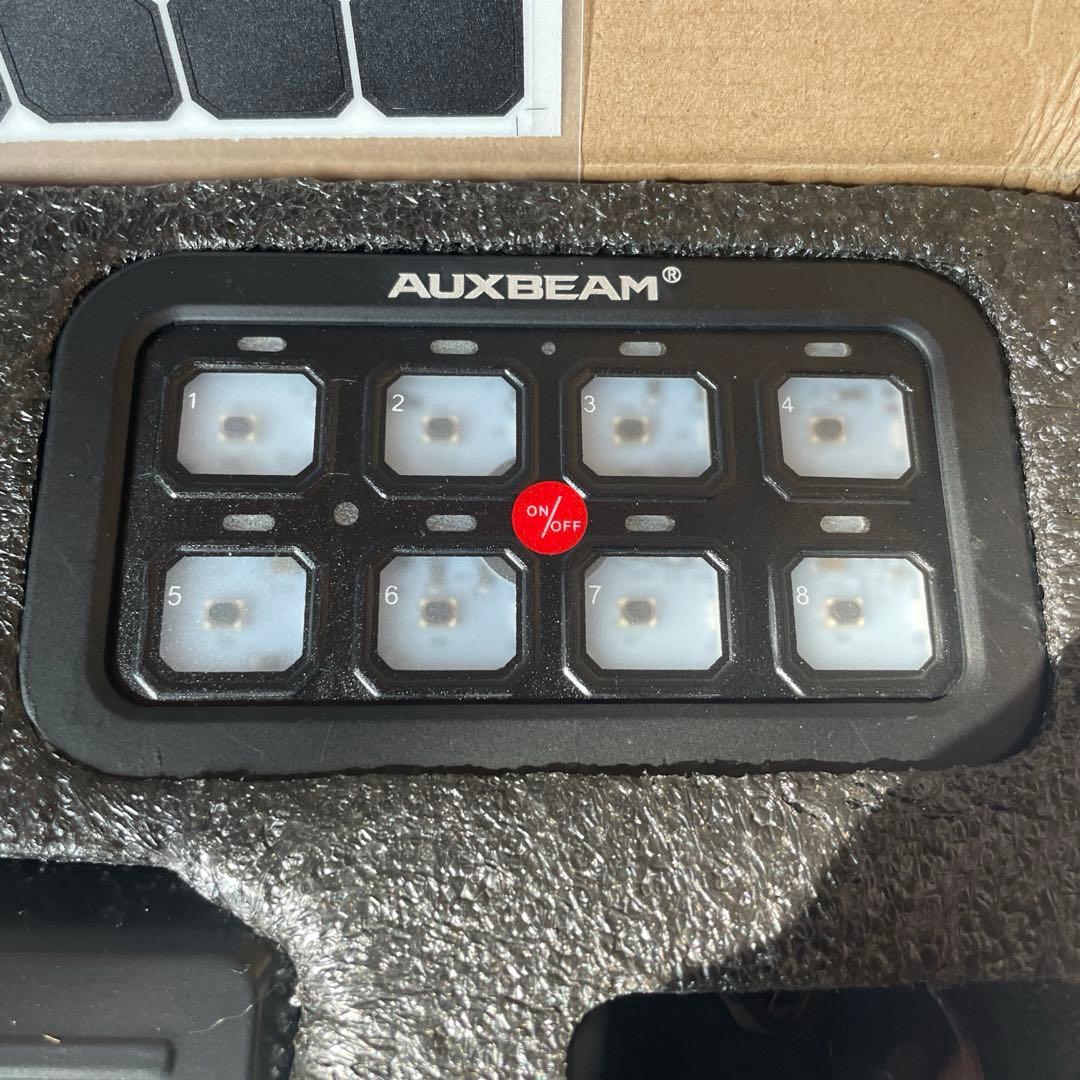 AUXBEAM スイッチパネル ブルー ワークライト 等に プラド