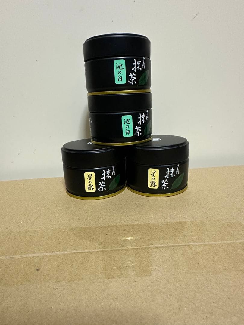 抹茶　星野製茶園池の白20g 星の露20g HOSHINO matcha 抹茶 茶道用 「池の白」星野製茶園 20g缶 | 星野園茶銘 - CHATOWA 茶と