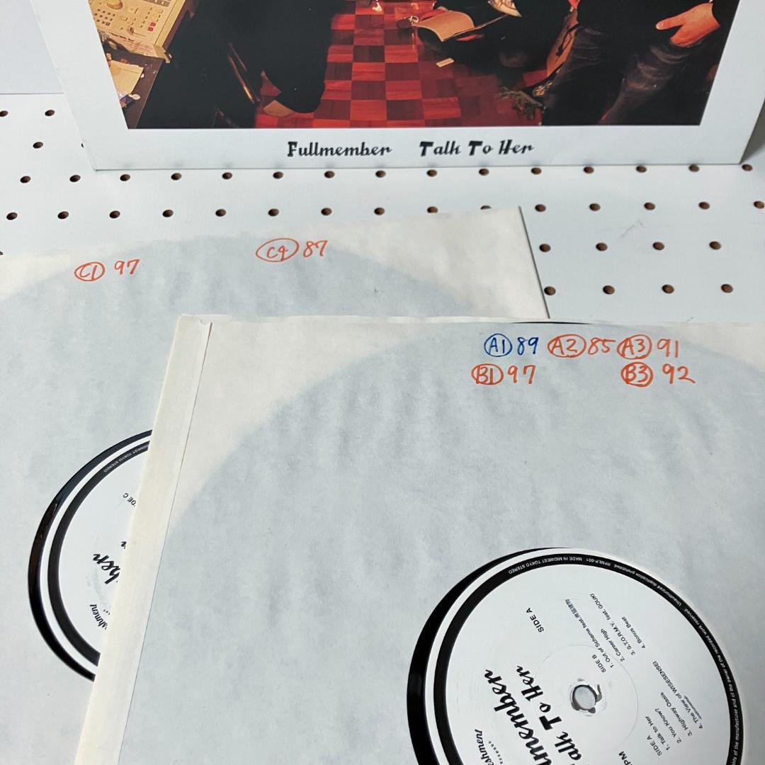 Fullmember 「Talk To Her」12インチ 2枚組