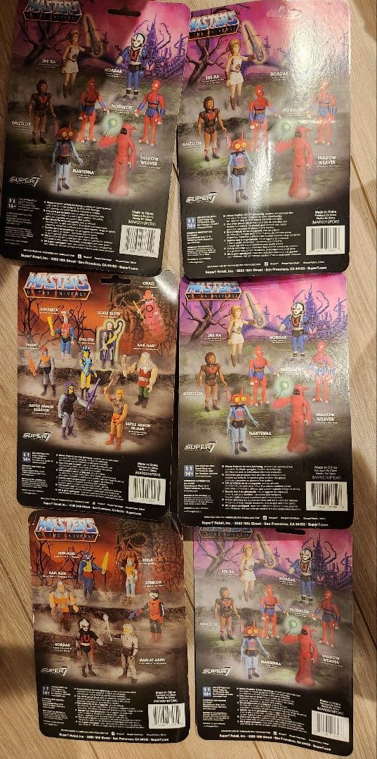 Super 7 Motuフィギュア マスターズ・オブ・ザ・ユニバース 6個セット