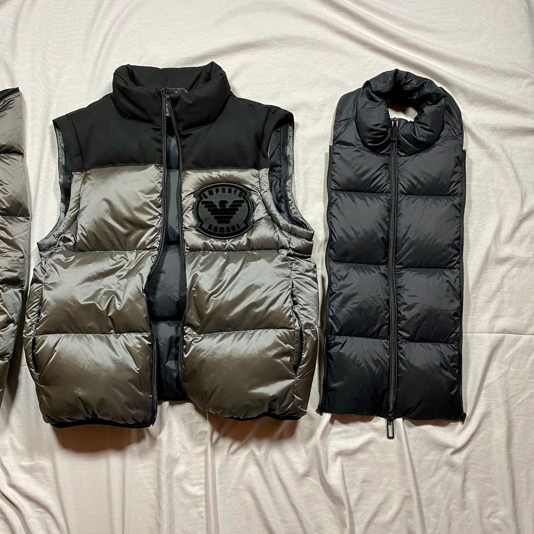 未使用級タグ付】エンポリオアルマーニ 3WAY ダウン 極暖 入手困難