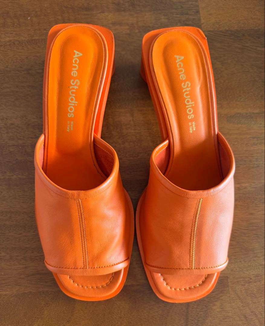 24.5cm Acne Studios オレンジ ミュール