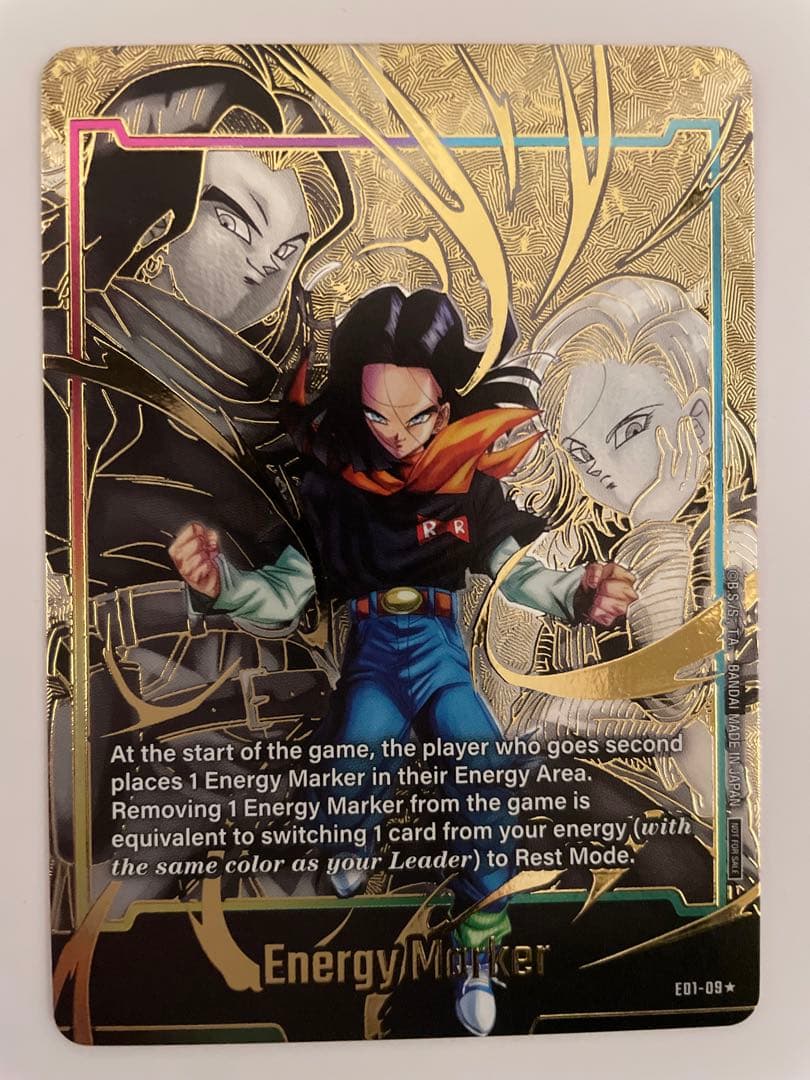 ドラゴンボール 海外 エナジーマーカー E01-09 人造人間17号 パラ 英語