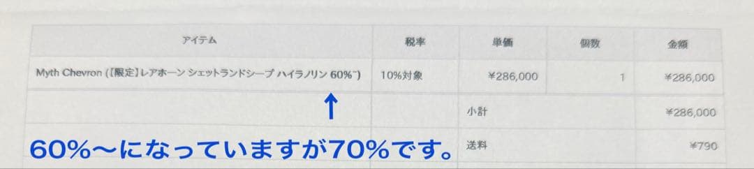 ステファニーコーム　ミスシェブロン限定レア　9.9A ハイラノリン　ポーチ付