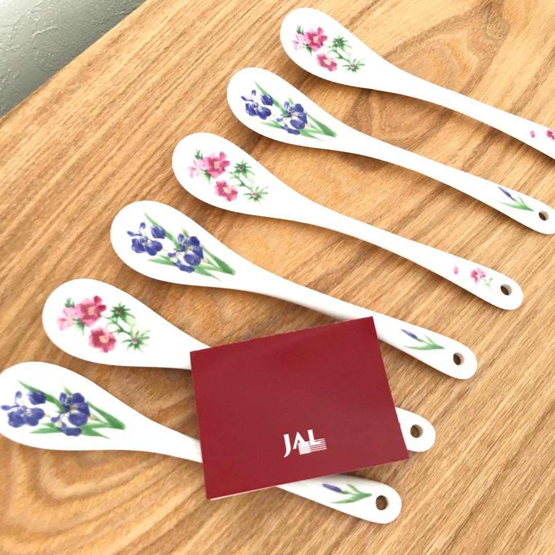 NARUMI鳴海製陶 花柄スプーン 6本セット JAL日本航空非売品 - メルカリ