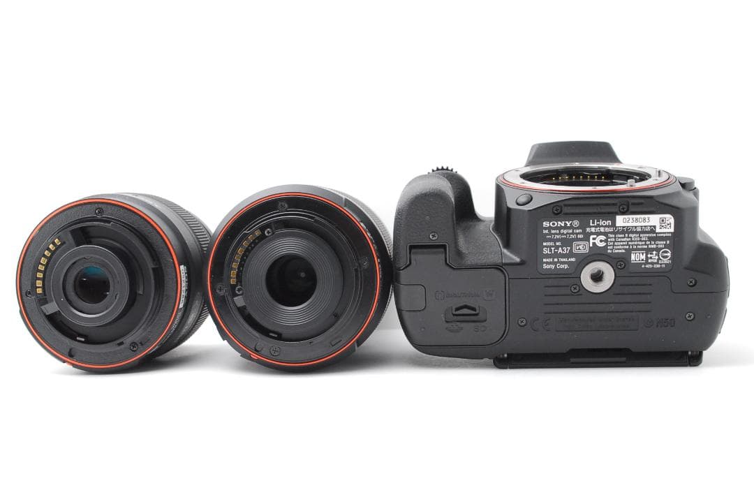 美品 ダブルレンズ】SONY α37 スマホ転送 カメラバッグ 望遠レンズ