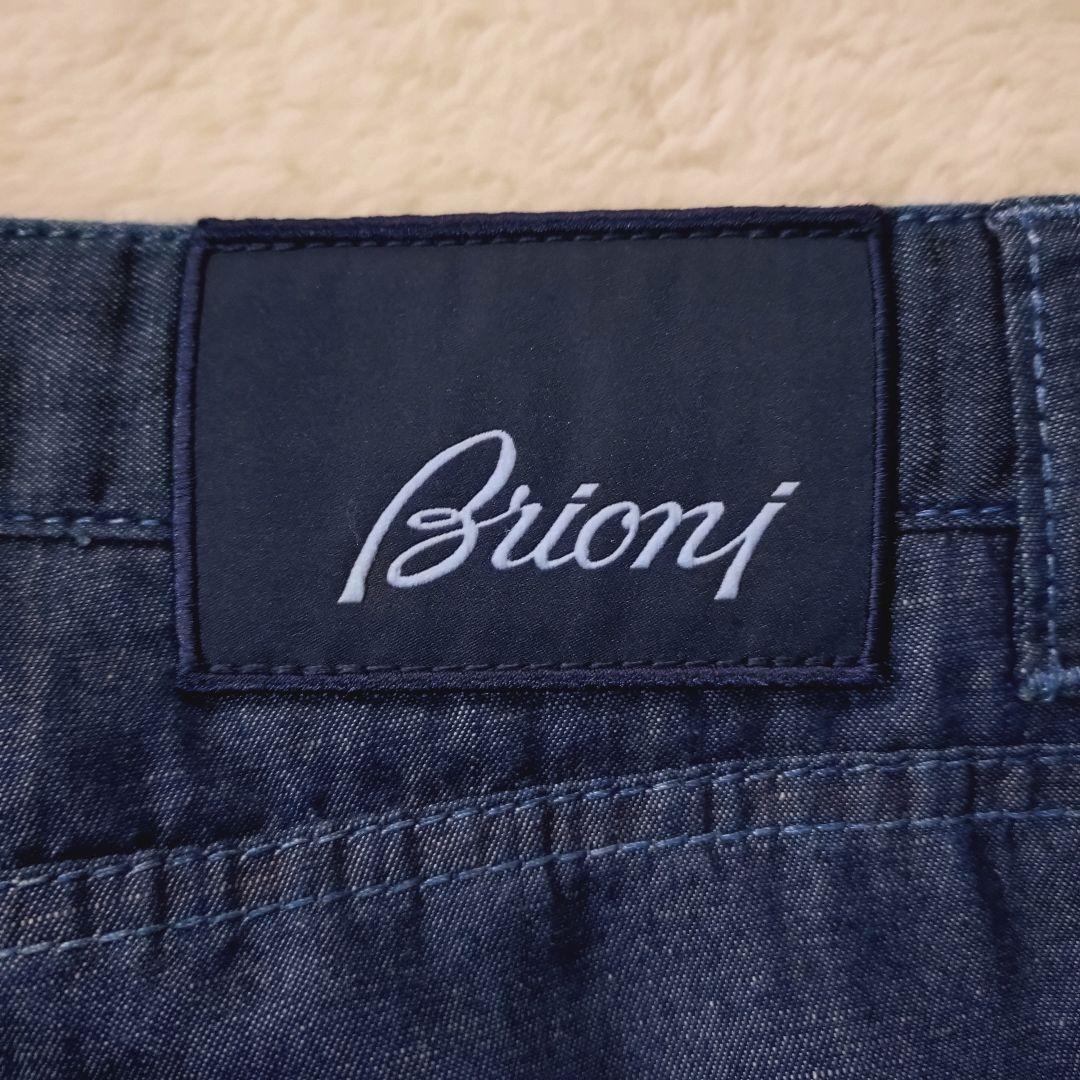 美品 Brioni DENIMCOLLECTION リネン スラックス デニム - メルカリ
