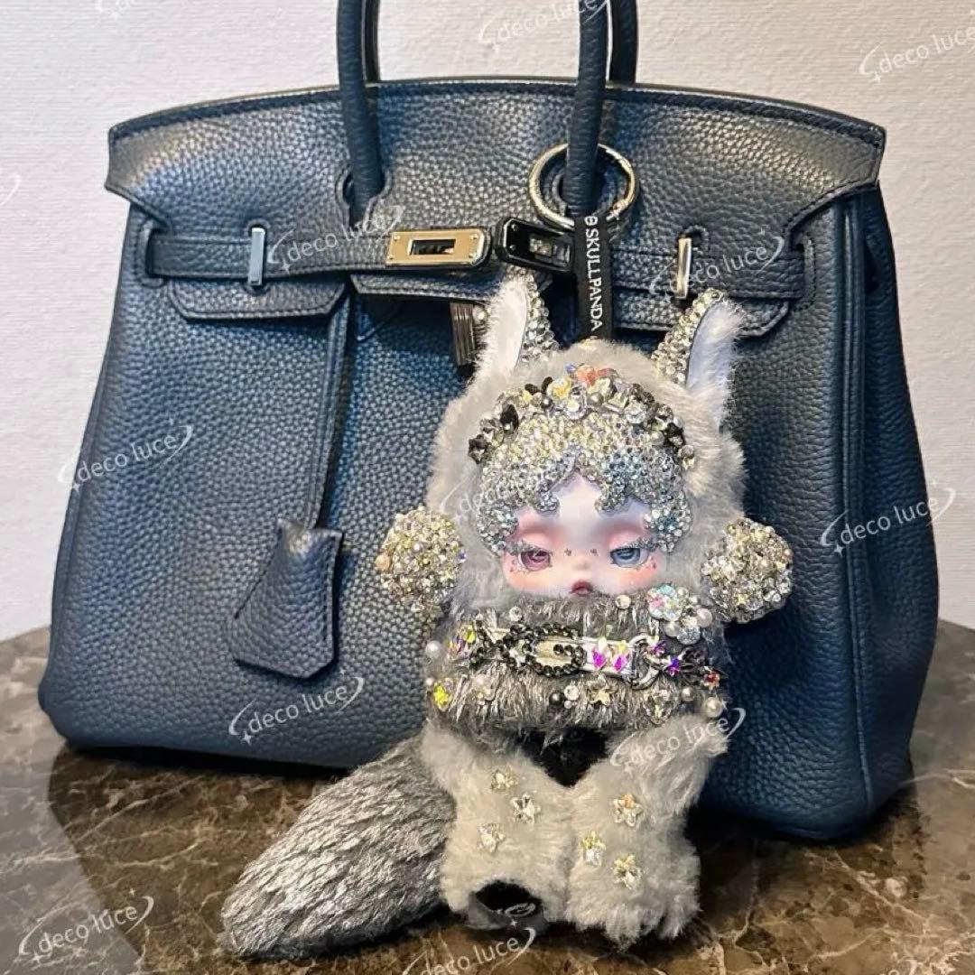 SKULLPANDA XG ぬいぐるみペンダント スカルパンダ スワロフスキー