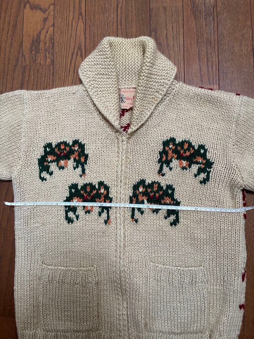 希少 Dry Bones 蜘蛛 スパイダー カウチンニット M ドライボーンズ