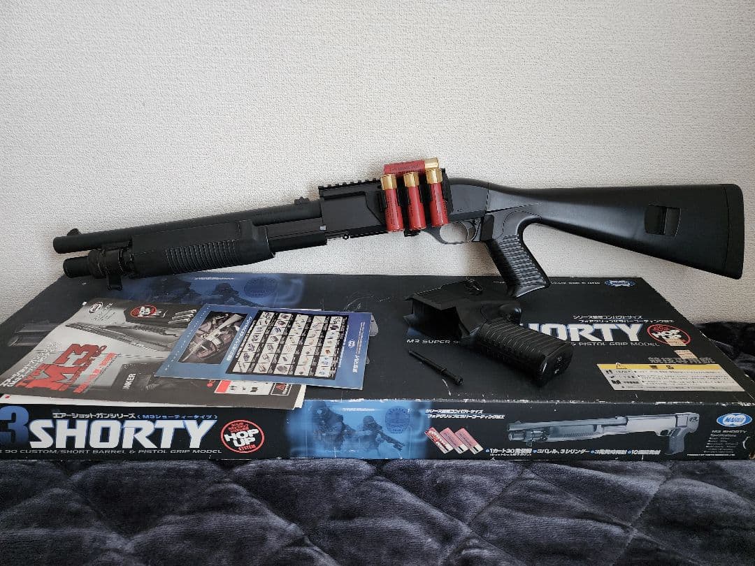 東京マルイ M3ショーティー マウントベース&ストックカスタム 東京マルイ M3ショーティ スーパー90 マウントベース＆ショットシェル