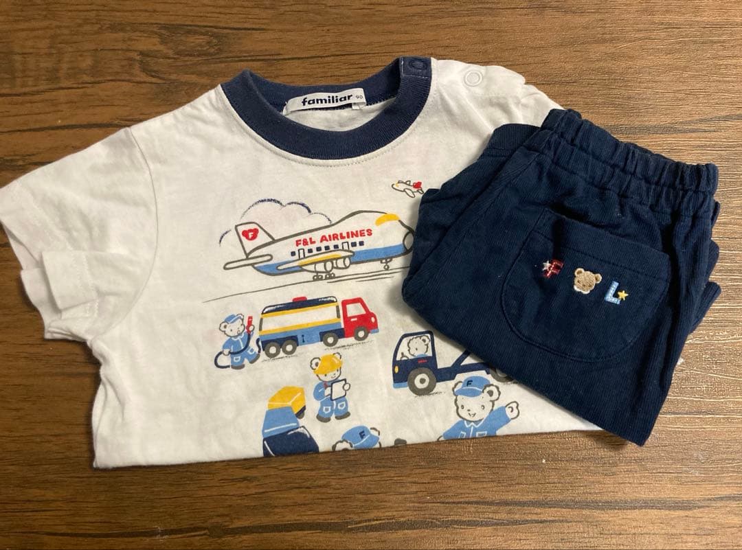 familiar】90cm 上下セット - メルカリ