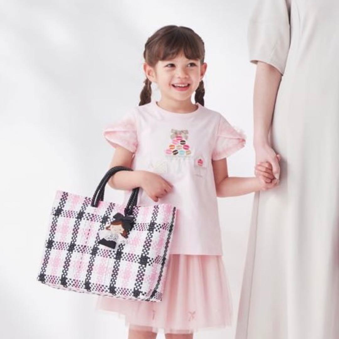 新品未使用 ファミリア メルカドバッグ ホワイト ピンク - メルカリ