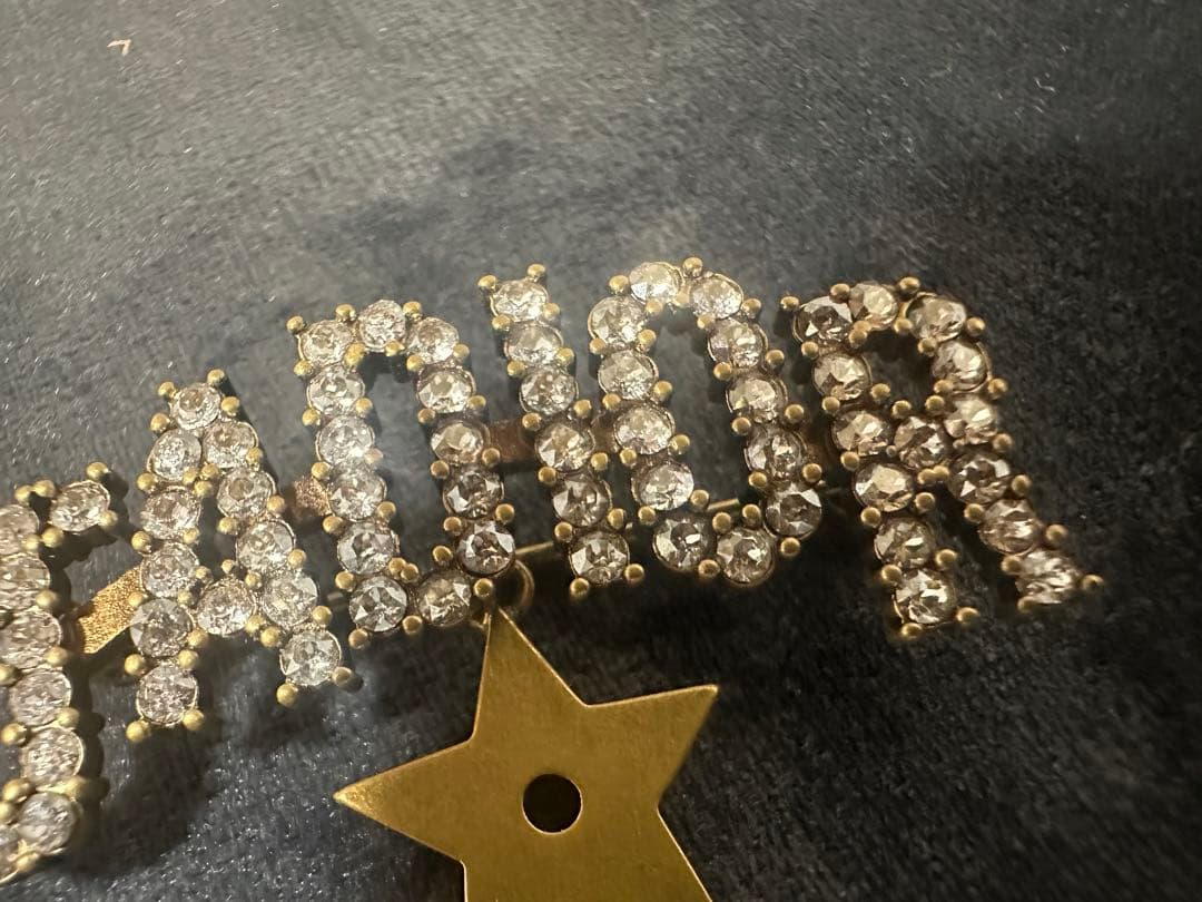 NR/7.30/10 DIOR ブローチ　スター　ラインストーン
