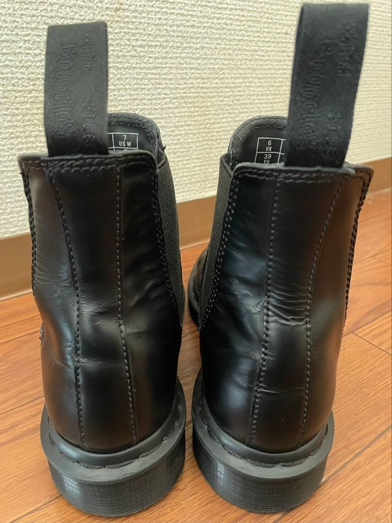 ドクターマーチン　サイドゴアブーツ　25.0cm　ブラック