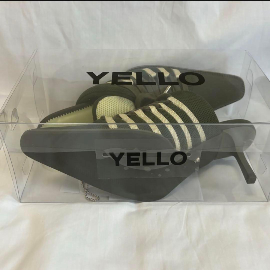 yello スニーカー サンダル カーキ 23.5 スニーカーミュール - メルカリ