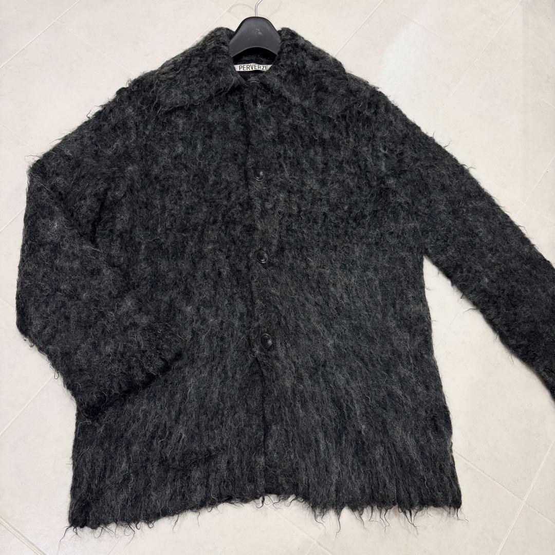 perverze teddy coatモヘアシャギーニットコート - メルカリ