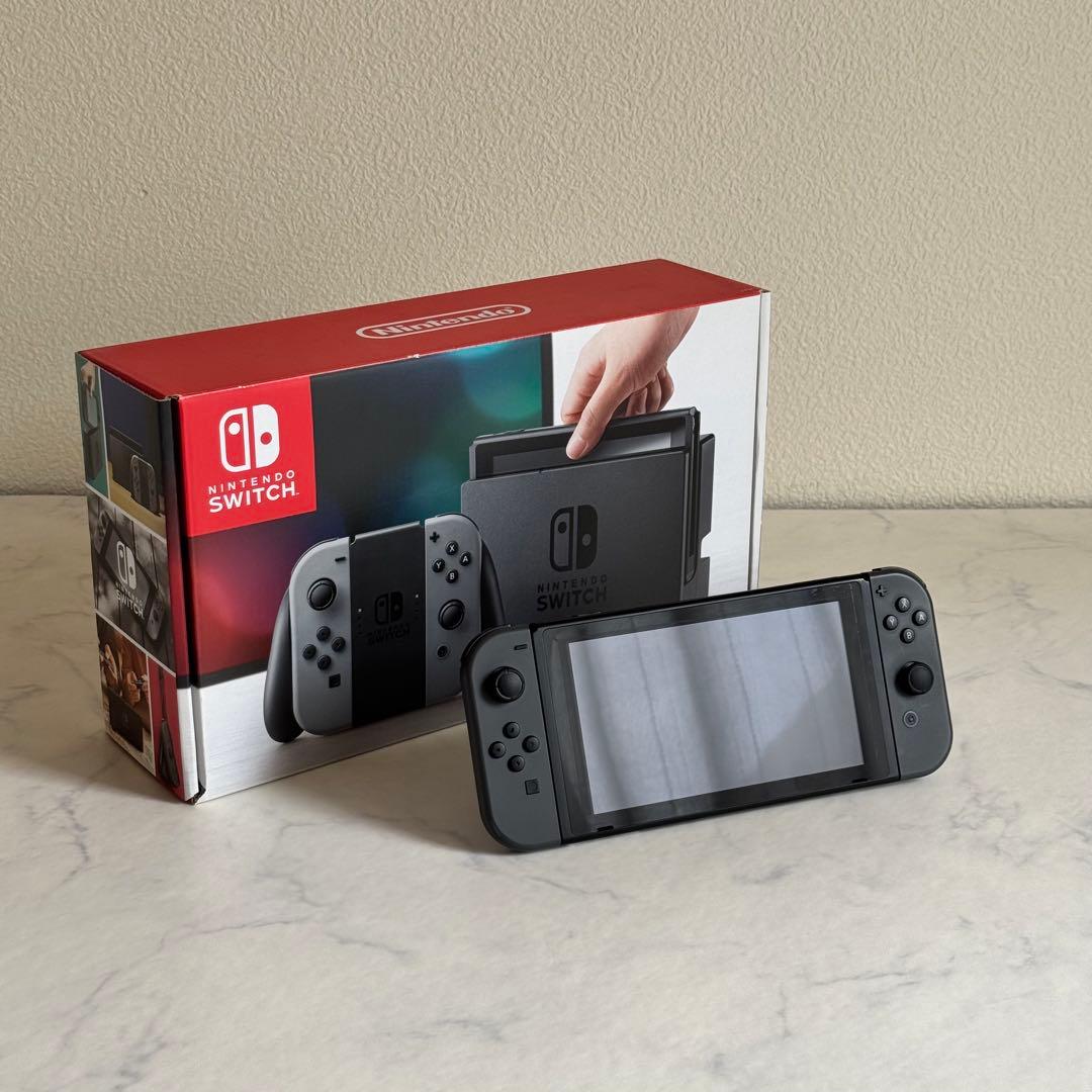 美品】Nintendo Switch 本体 グレー ジョイコン付き - メルカリ