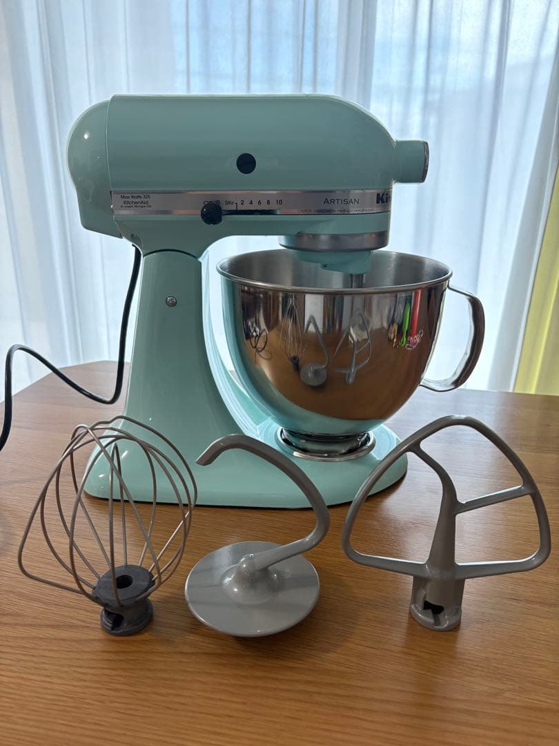 【極美品】キッチンエイド スタンドミキサー ARTISAN 4.8L 付属品完備