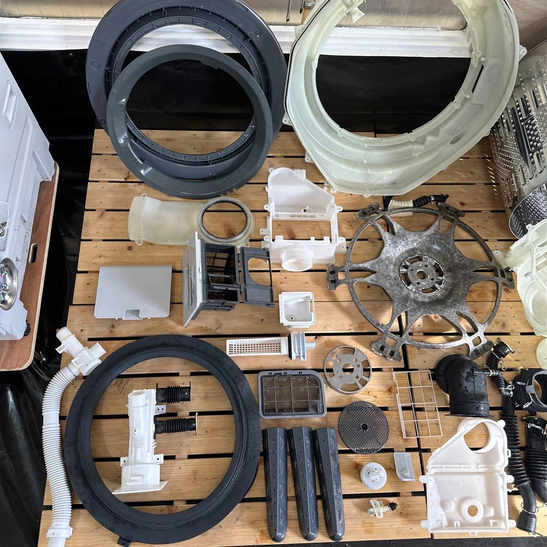 SHARP ES-W111-SR ドラム式洗濯機 ヒートポンプ式 分解洗浄 - メルカリ