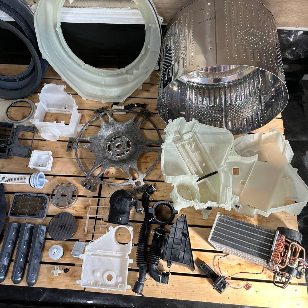 SHARP ES-W111-SR ドラム式洗濯機 ヒートポンプ式 分解洗浄 - メルカリ