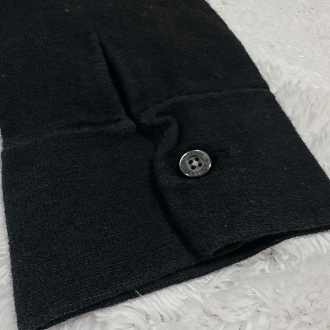 美品 バーバリー ブラックレーベル アーガイル ニット L ホース 刺繍