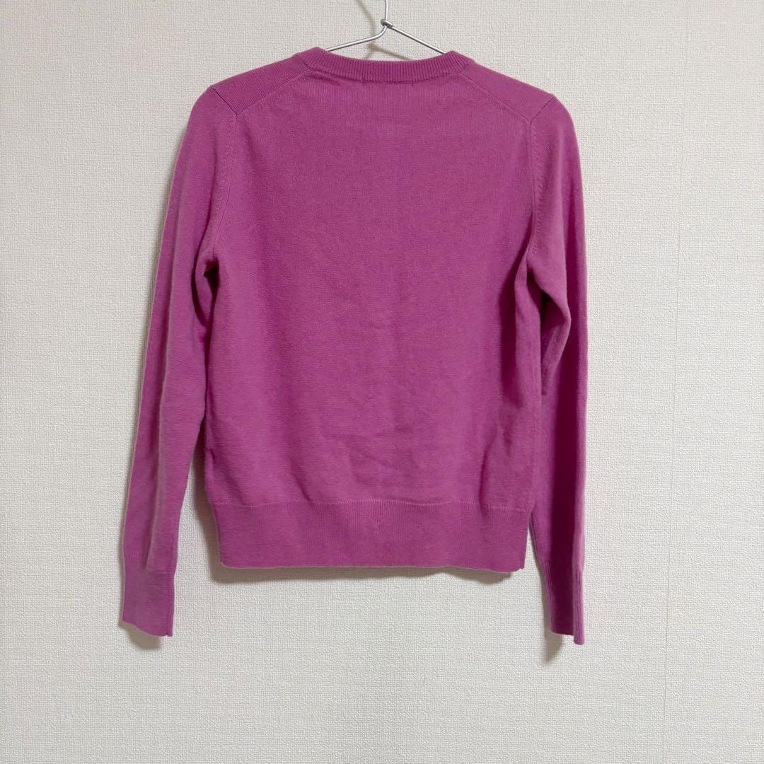 ユニクロ カシミヤ100% カーディガン ピンク - メルカリ