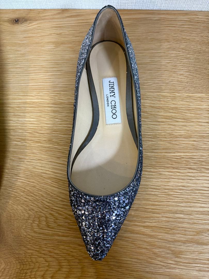【極美品】JIMMY CHOO フラットシューズ 35½（22.5cm）