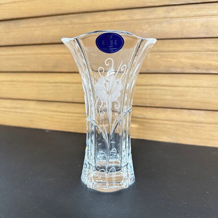 ELBE エルベ クリスタル ガラス花瓶 - メルカリ
