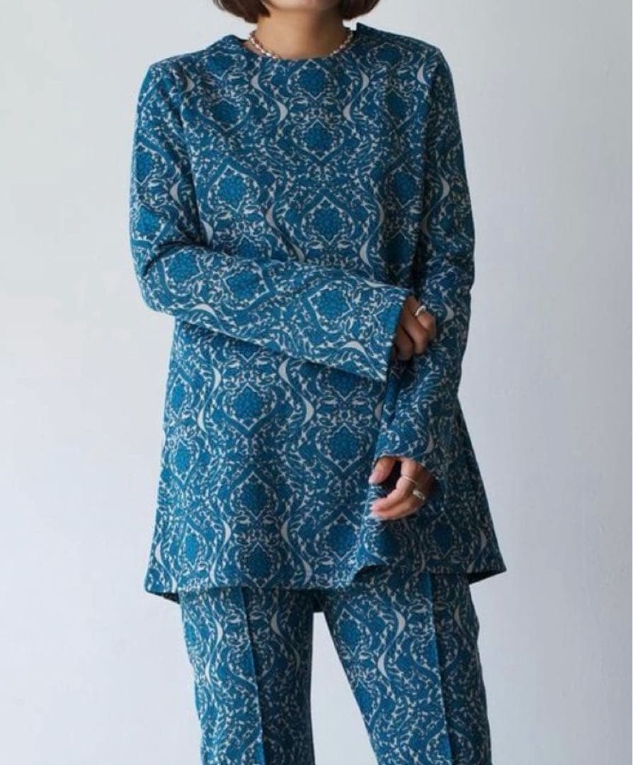 フミエタナカ　ジャガード　長袖 25AW】FUMIE TANAKA フミエタナカ / flower jq sk / ジャガード