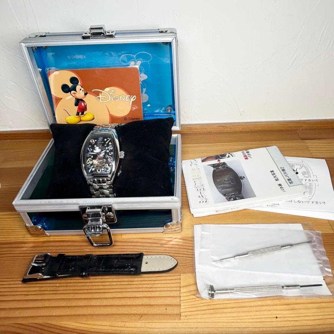 未使用級✨ 77周年 ディズニー ファンタジーアワー ミッキー 手巻き