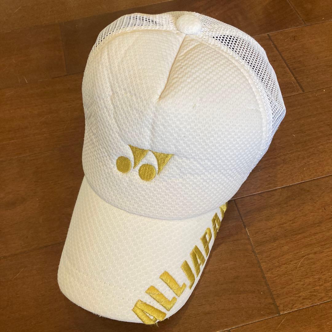 YONEX ALLJAPANキャップ インターハイ白金 - メルカリ