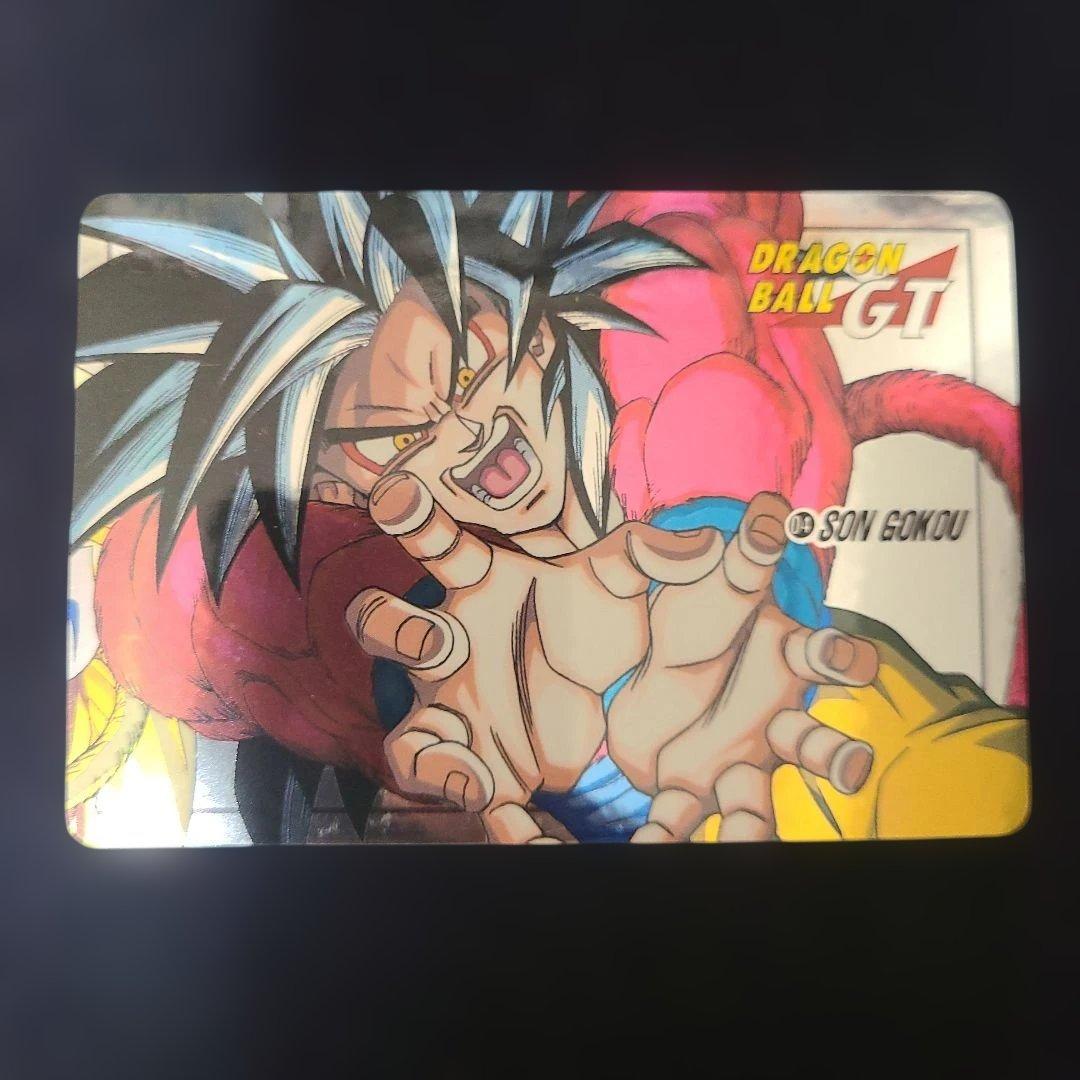 希少　ドラゴンボールGTカードダス 孫悟空 未剥がし 28年前の入手困難カード ドラゴンボールGT カードダス 孫悟空【剥がし