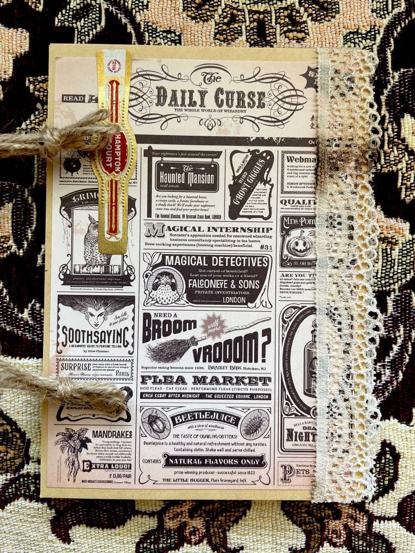 ハンドメイド☆ジャンクジャーナル雑記帳(英字新聞) - メルカリ