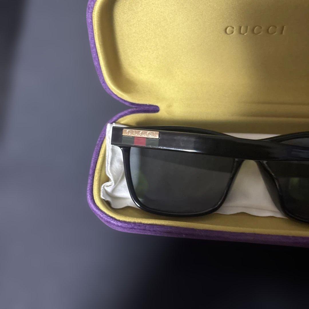 GUCCI グッチ ブラック サングラス ケース付 - メルカリ