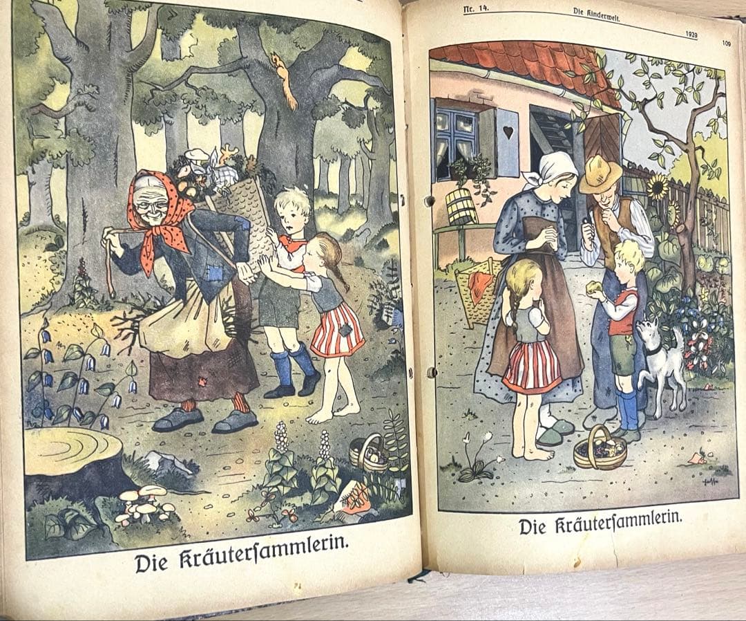 NO334希少 古書 アンティーク 洋書 ドイツ 児童書 絵本 ビンテージ