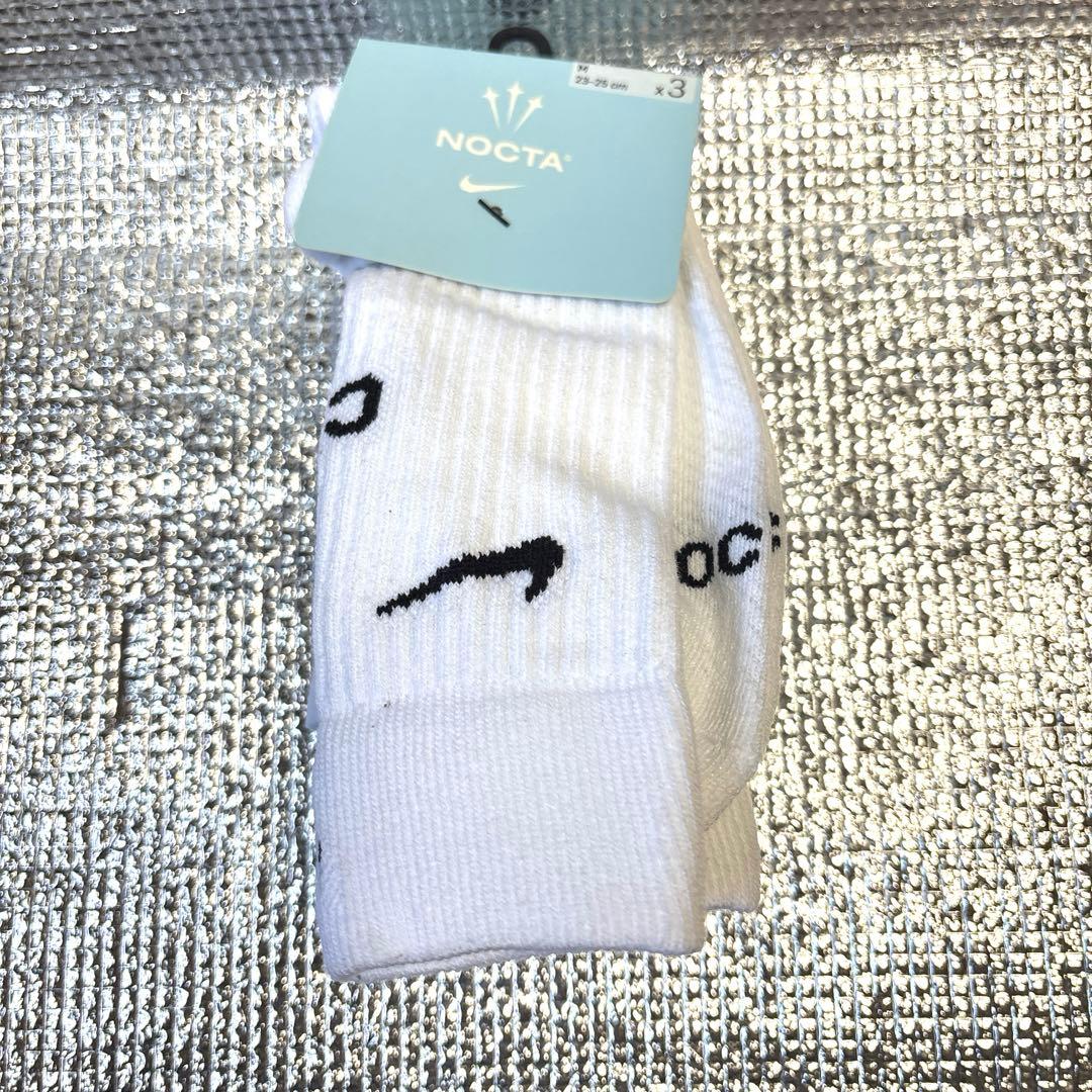 ナイキ x ドレイク ノクタ 3パック クルー ソックス ホワイト - メルカリ