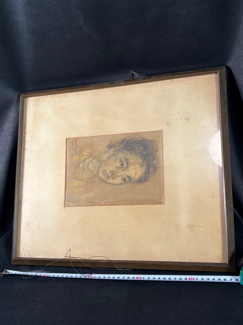C082小川廉太郎 1963年制作 肖像画 デッサン 額装品 - メルカリ