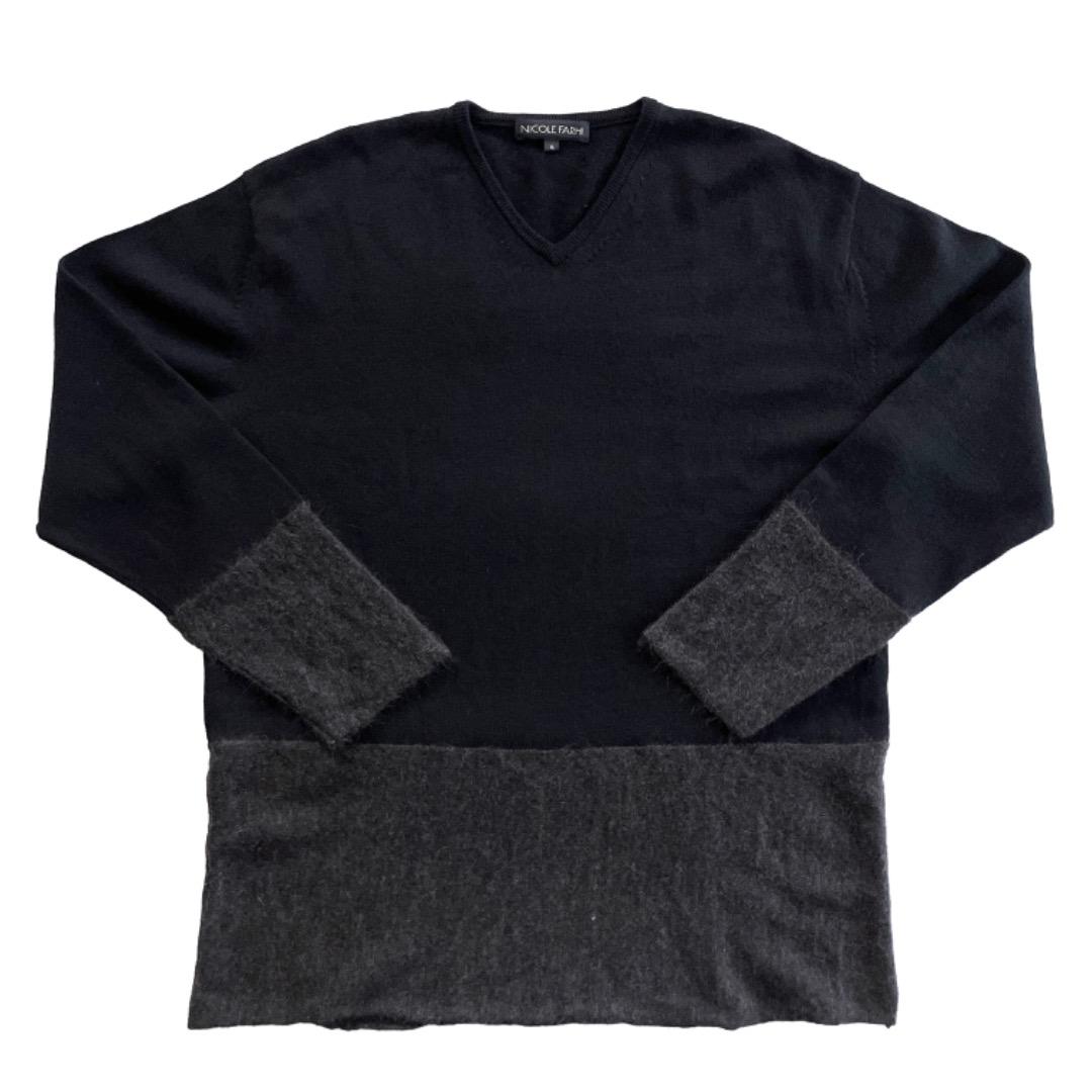 NICOLE FARHI Vネックニット XL ニコル・ファーリ モヘアセーター Vネックニットプルオーバー｜プルオーバー｜ニコル公式通販サイト