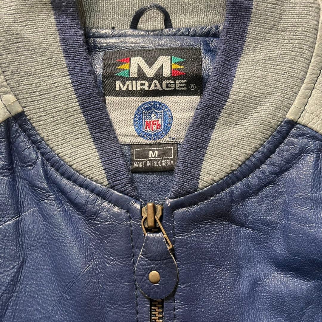 90s NFL COWBOYS レザースタジャン 本革 オールレザー ビンテージ