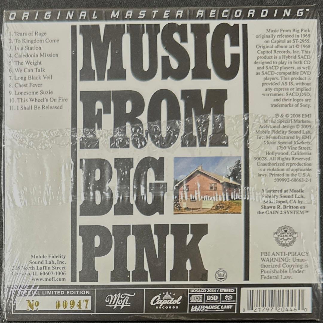 MFSL！GOLD SACD！ザ・バンド /ミュージック・フロム・ビッグ・ピンク