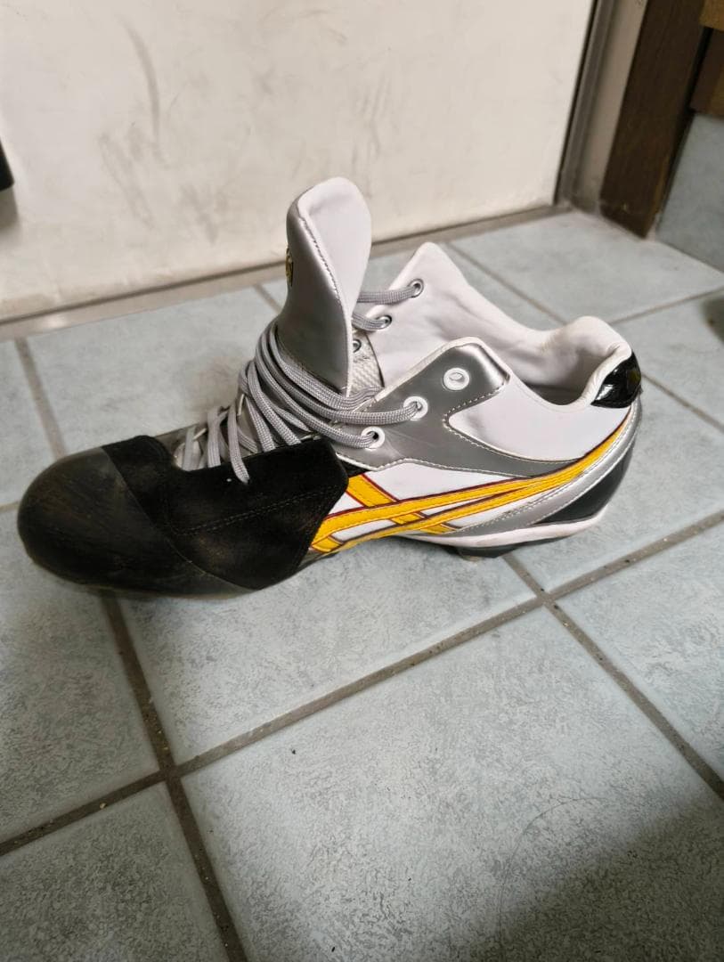 アシックス 野球 オーダースパイク 金具 28.5cm W ワイド 使用1回